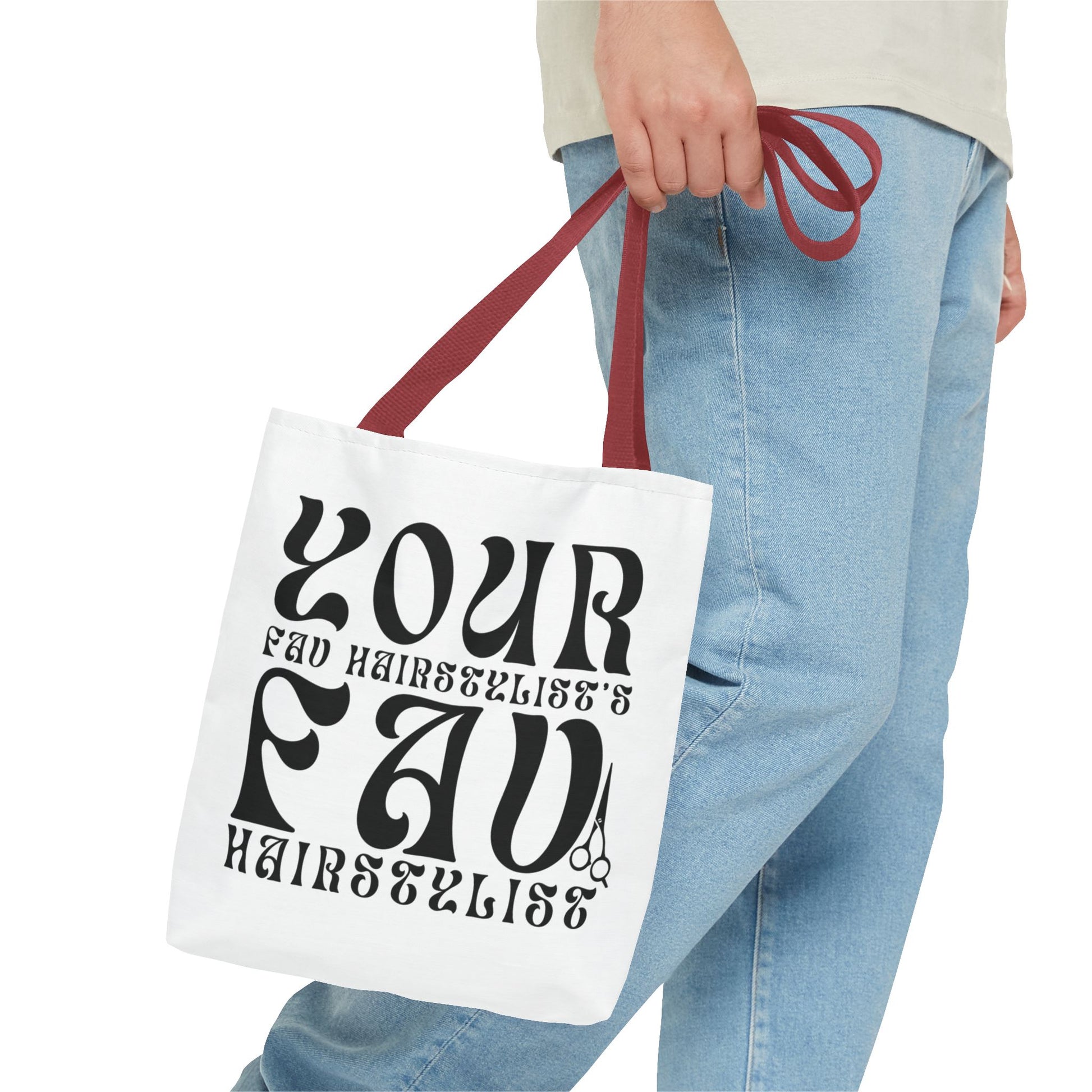 Your Hairstylist's Favorite Tote Bag, Personalized Tote, Gift for Hairdressers, Stylish Carryall, AOP Tote, Hair Salon Accessories