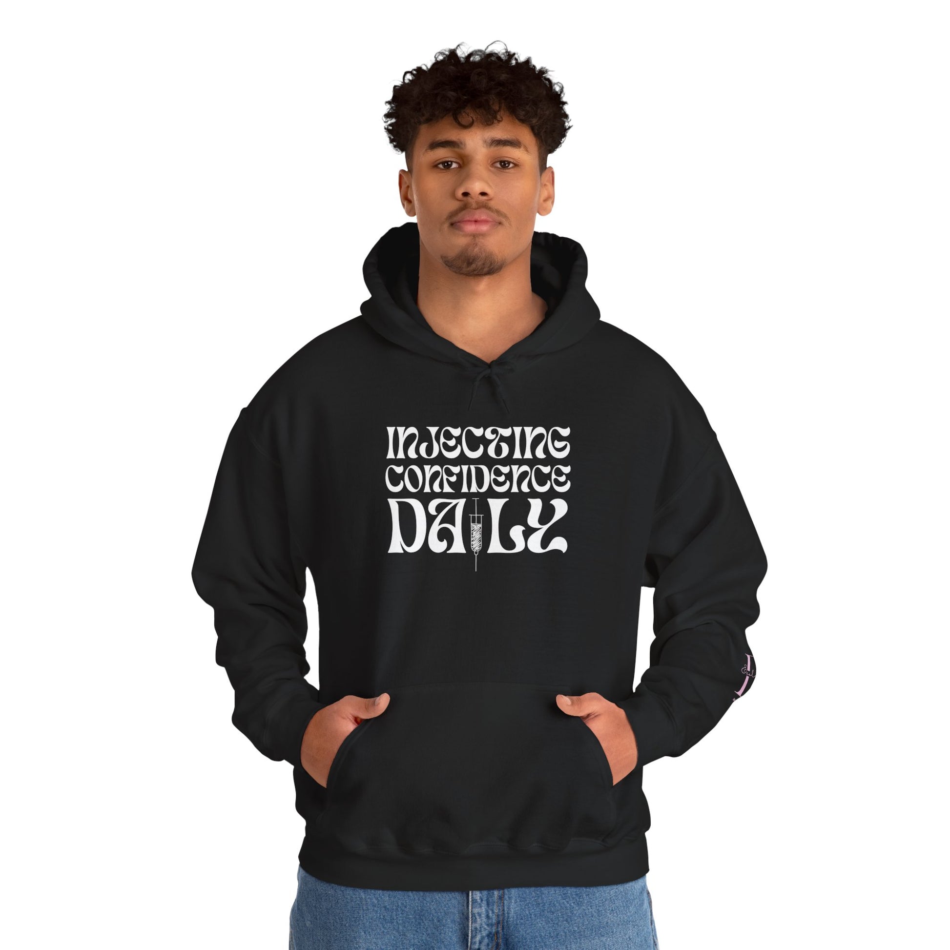 Confidence Injection Hoodie - Unisex Heavy Blend Sweatshirt, Cozy Gift for Self-Love, Daily Inspiration, Motivational Wear, Casual [...]