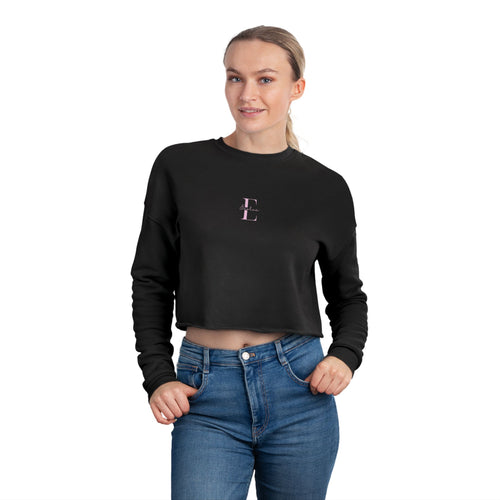 Chic Women's Cropped Sweatshirt, Stylish Casual Wear, Gift for Her, Trendy Fashion Top, Comfortable Lounge Sweatshirt, Street Style