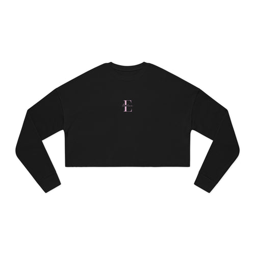 Chic Women's Cropped Sweatshirt, Stylish Casual Wear, Gift for Her, Trendy Fashion Top, Comfortable Lounge Sweatshirt, Street Style