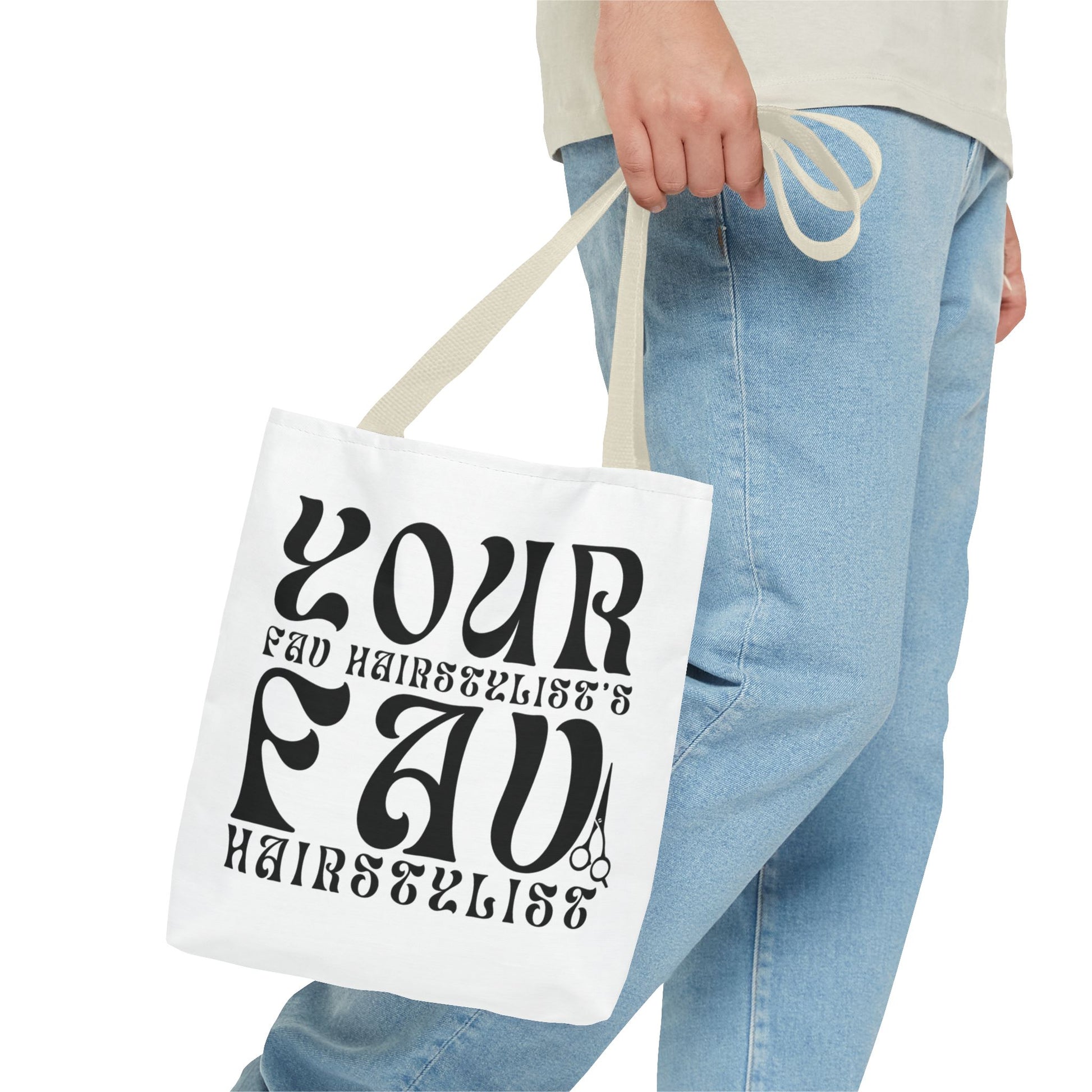Your Hairstylist's Favorite Tote Bag, Personalized Tote, Gift for Hairdressers, Stylish Carryall, AOP Tote, Hair Salon Accessories