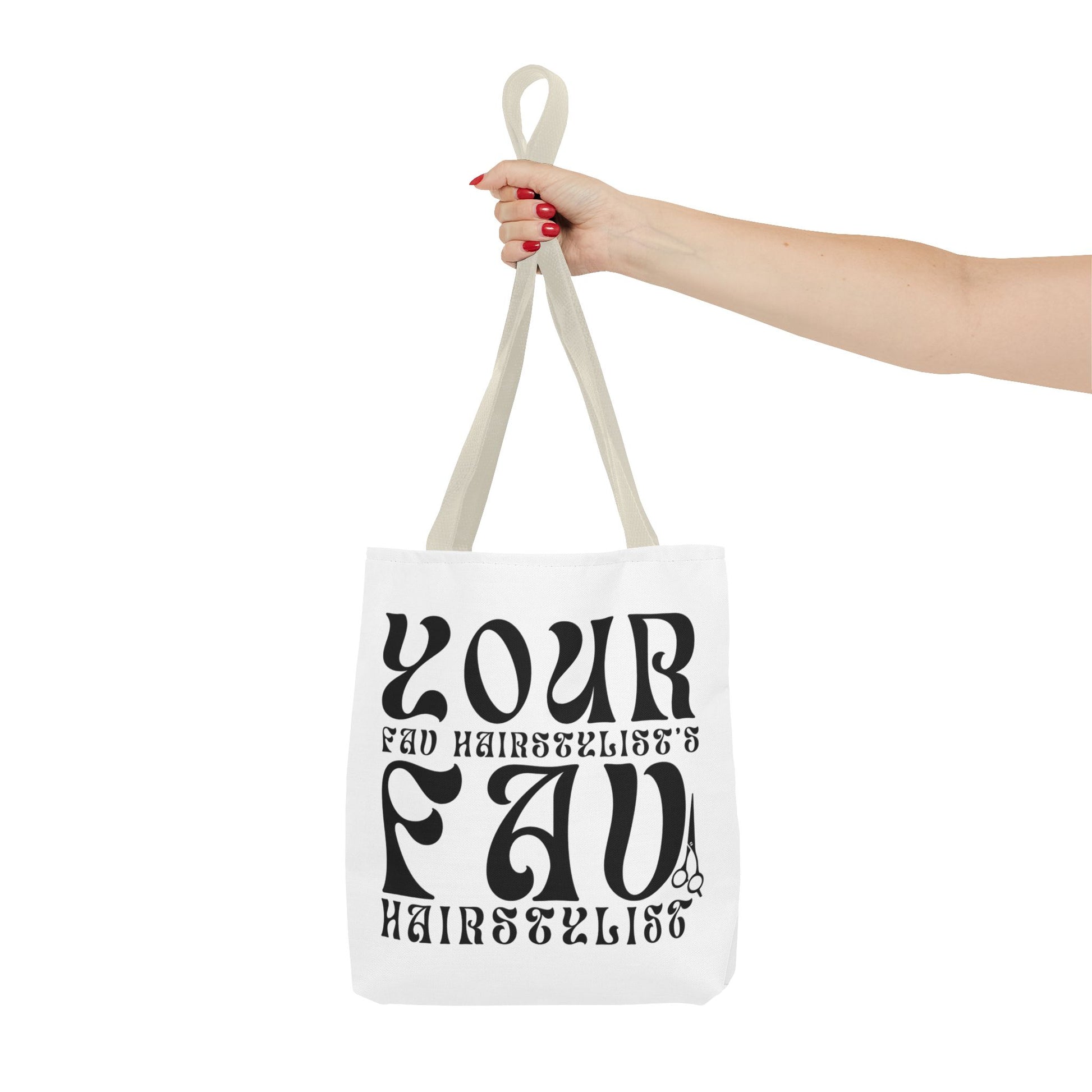 Your Hairstylist's Favorite Tote Bag, Personalized Tote, Gift for Hairdressers, Stylish Carryall, AOP Tote, Hair Salon Accessories