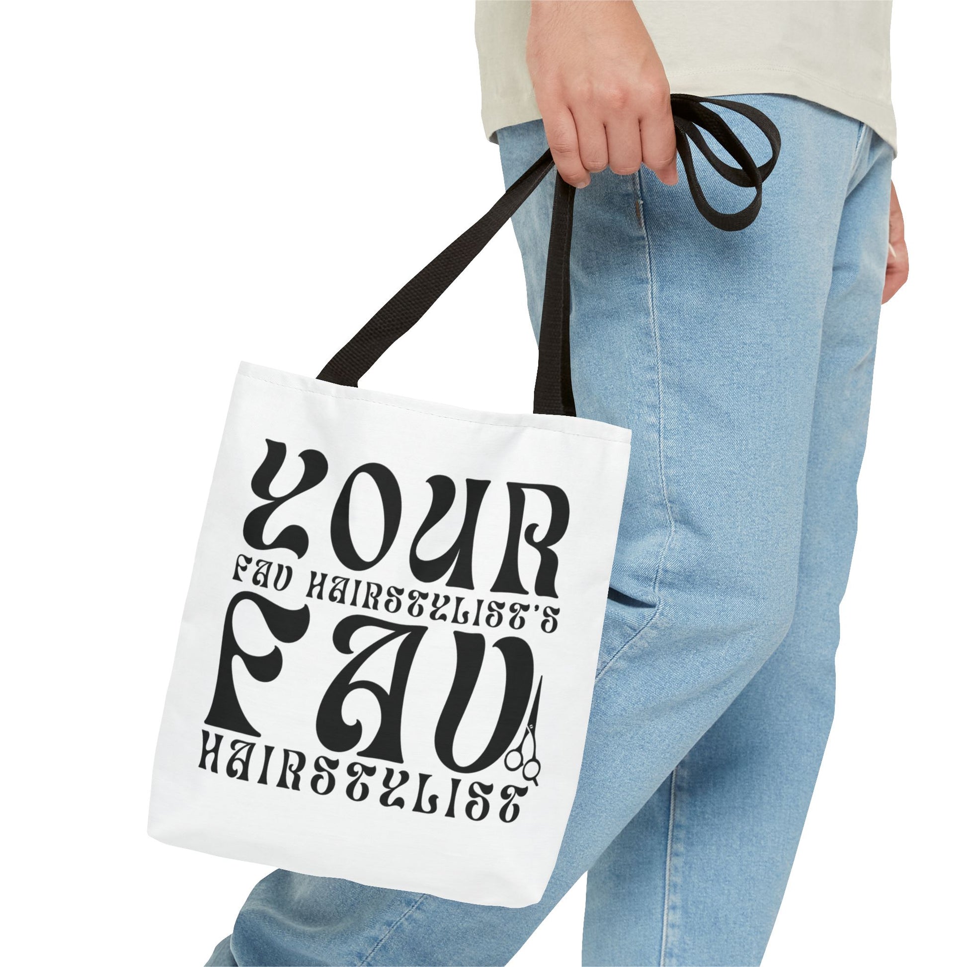 Your Hairstylist's Favorite Tote Bag, Personalized Tote, Gift for Hairdressers, Stylish Carryall, AOP Tote, Hair Salon Accessories