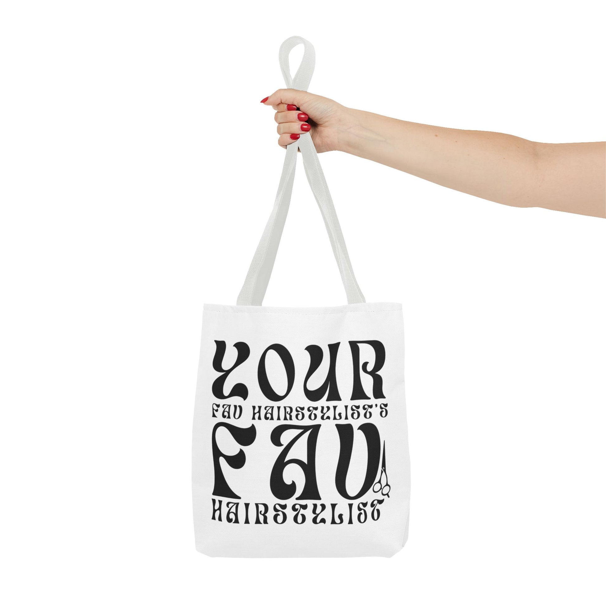 Your Hairstylist's Favorite Tote Bag, Personalized Tote, Gift for Hairdressers, Stylish Carryall, AOP Tote, Hair Salon Accessories